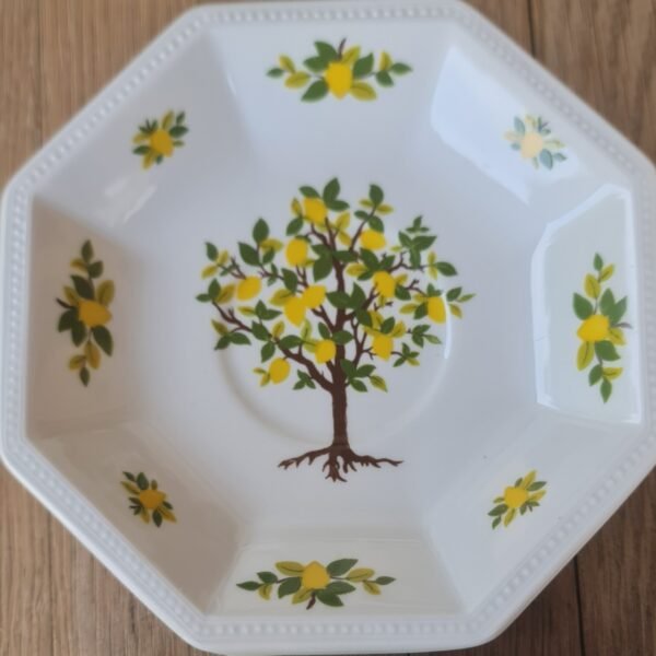 Johnson Brothers Ironstone Lemon Tree cups and saucers