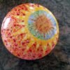 Round Gaudi style  colorful porcelaine Trinket Box