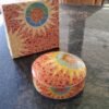 Round Gaudi style  colorful porcelaine Trinket Box