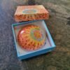 Round Gaudi style  colorful porcelaine Trinket Box