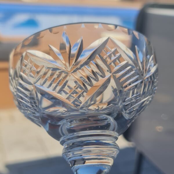 Vintage Crystal Champagne Cocktail Coupe by Made in Edinburgh Scotland